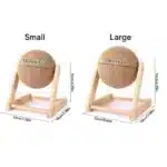 Rotating Cat Scratching Ball Toy – Sisal Rope & Wooden Base - Image 6