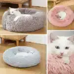Fluffy Donut Calming Dog Bed – Washable Comfort - Image 4