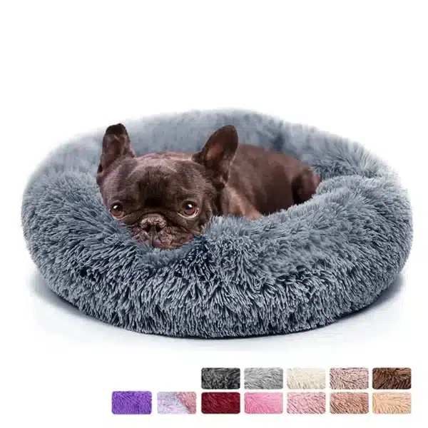 Fluffy Donut Dog Bed
