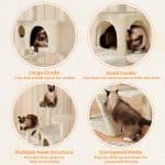 54‑Inch Cat Tree Tower Multilevel – Condos, Perches & Scratching Posts - Image 3