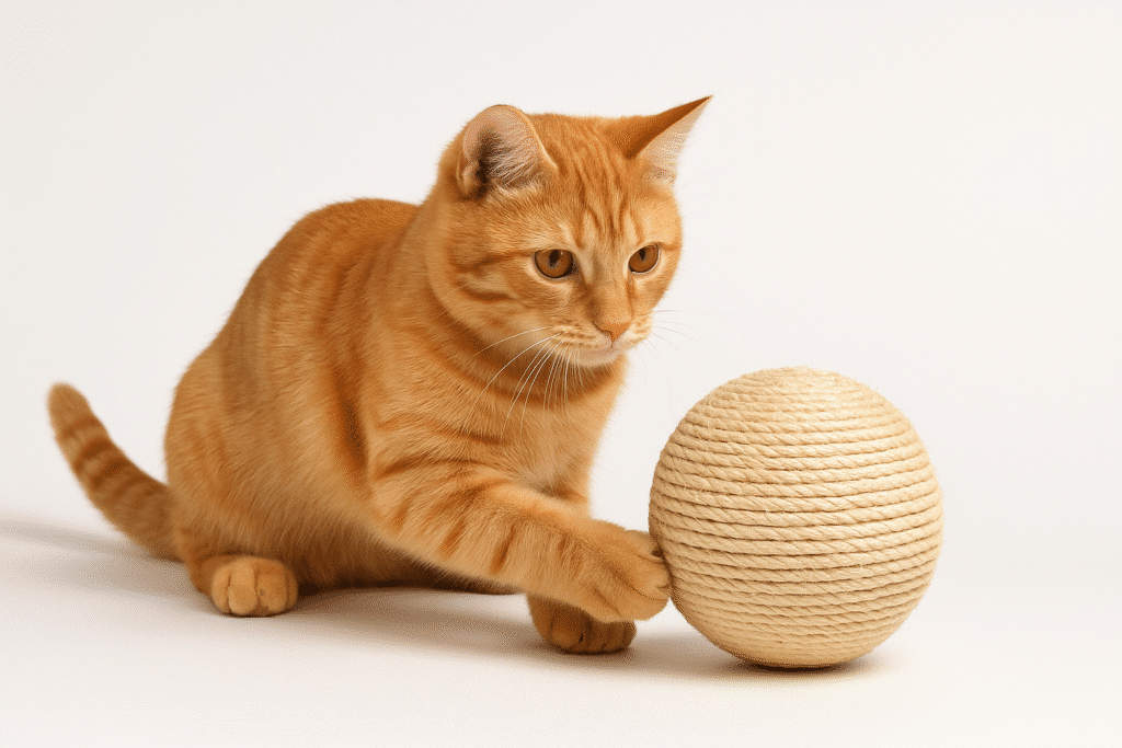 Cat Scratching Ball