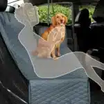 Waterproof Dog Car Seat Cover Hammock – Back Seat Protector for Pets, Travel - Image 2