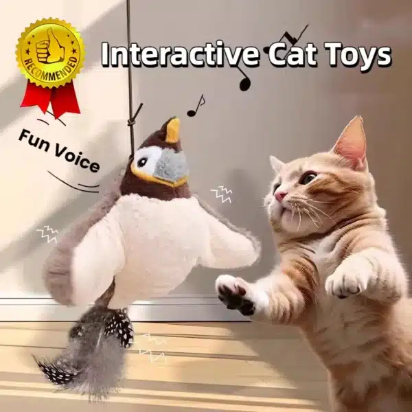 Rechargeable Flapping Bird Cat Toy