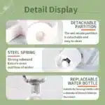 Automatic 2-in-1 Pet Bowl – Moisture‑Proof Food & Water Dispenser for Cats & Dogs - Image 5