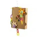 Natural Rattan Paper Chewing Toy for Small Parrots – Safe Foraging & Beak Enrichment - Image 4