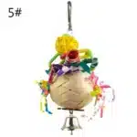 Natural Rattan Paper Chewing Toy for Small Parrots – Safe Foraging & Beak Enrichment - Image 5