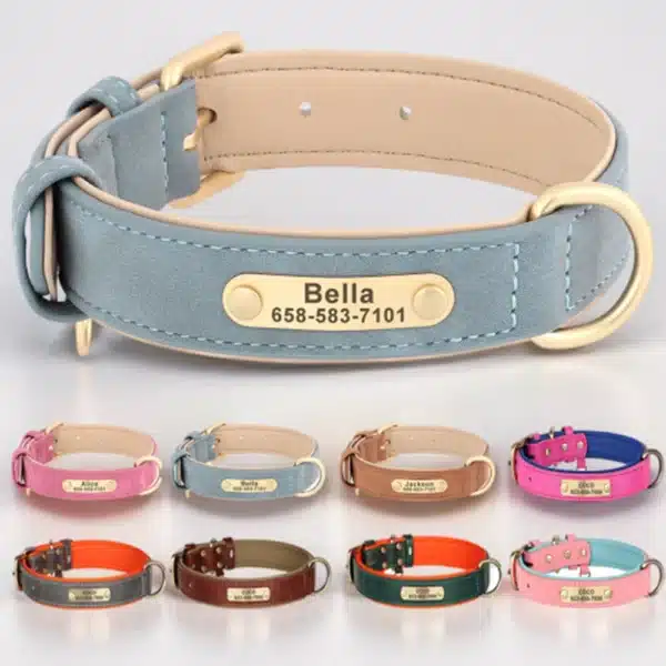 Personalized dog collar label