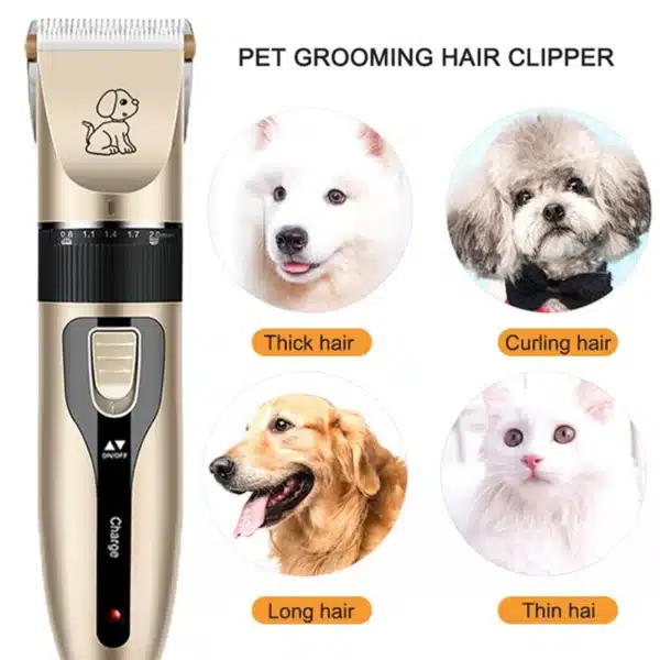 Professional Pet Hair Clipper Kit – Complete Grooming Solution for Dogs & Cats
