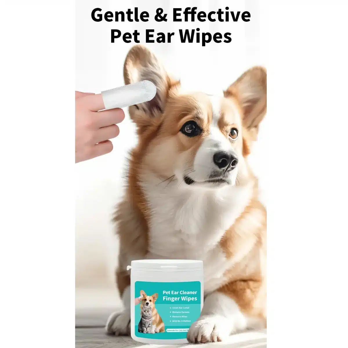 Natural Ear Cleaning Wipes for Dogs & Cats – Aloe, Calendula & Witch Hazel - Image 4