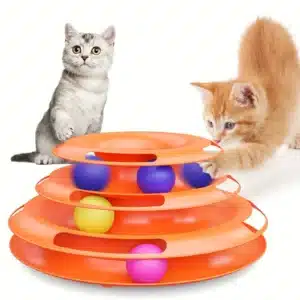 Interactive Crazy Ball Disk Cat Toy