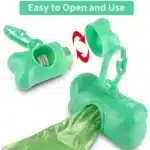 Eco friendly dog poop bags w/ Dispenser – Leak-Proof  (5 Rolls) - Image 3