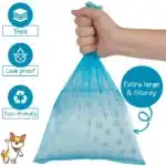 Eco friendly dog poop bags w/ Dispenser – Leak-Proof  (5 Rolls) - Image 4
