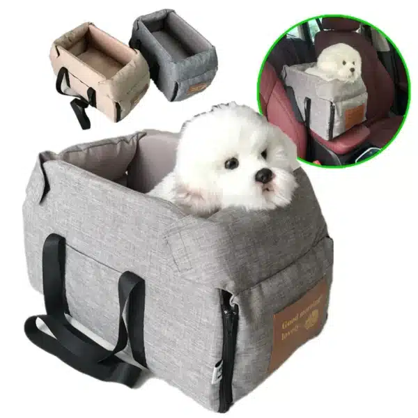 Non‑Slip Dog Car Seat Booster
