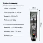 Professional Pet Hair Clipper Kit – Quiet & USB-Rechargeable Grooming Tool - Image 5