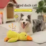 Dog Squeaky Duck Toy - Soft plush chew toy for all breeds - Image 2