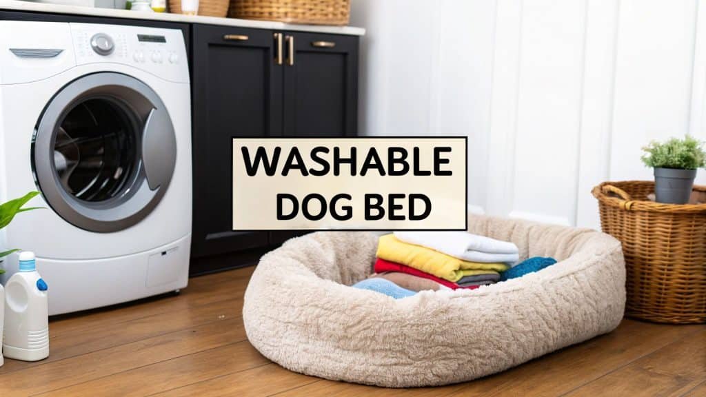 washable dog bed
