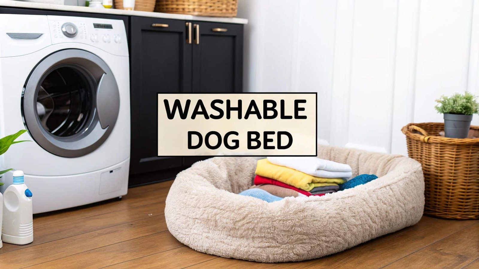 washable dog bed
