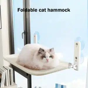 Hanging Cat Hammock for Large Cats (Up to 40 lbs) – Easy to Clean