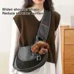 Pet Carrier Backpack Mesh Sling – Breathable, Hands-Free Travel - Image 5