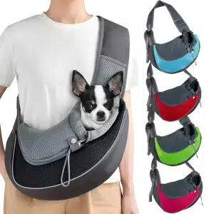 Pet Carrier Backpack Mesh Sling – Breathable, Hands-Free Travel
