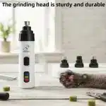🐶 USB Rechargeable Dog Nail Grinder | Quiet Electric Pet Nail Trimmer for Dogs & Cats ✂️🐾